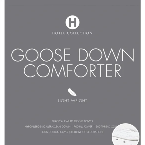 - - Hotel Collection goose downLight weight